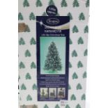 A festive “Snowy Blue Harvard Fir” 1.95m artificial Christmas tree, boxed.