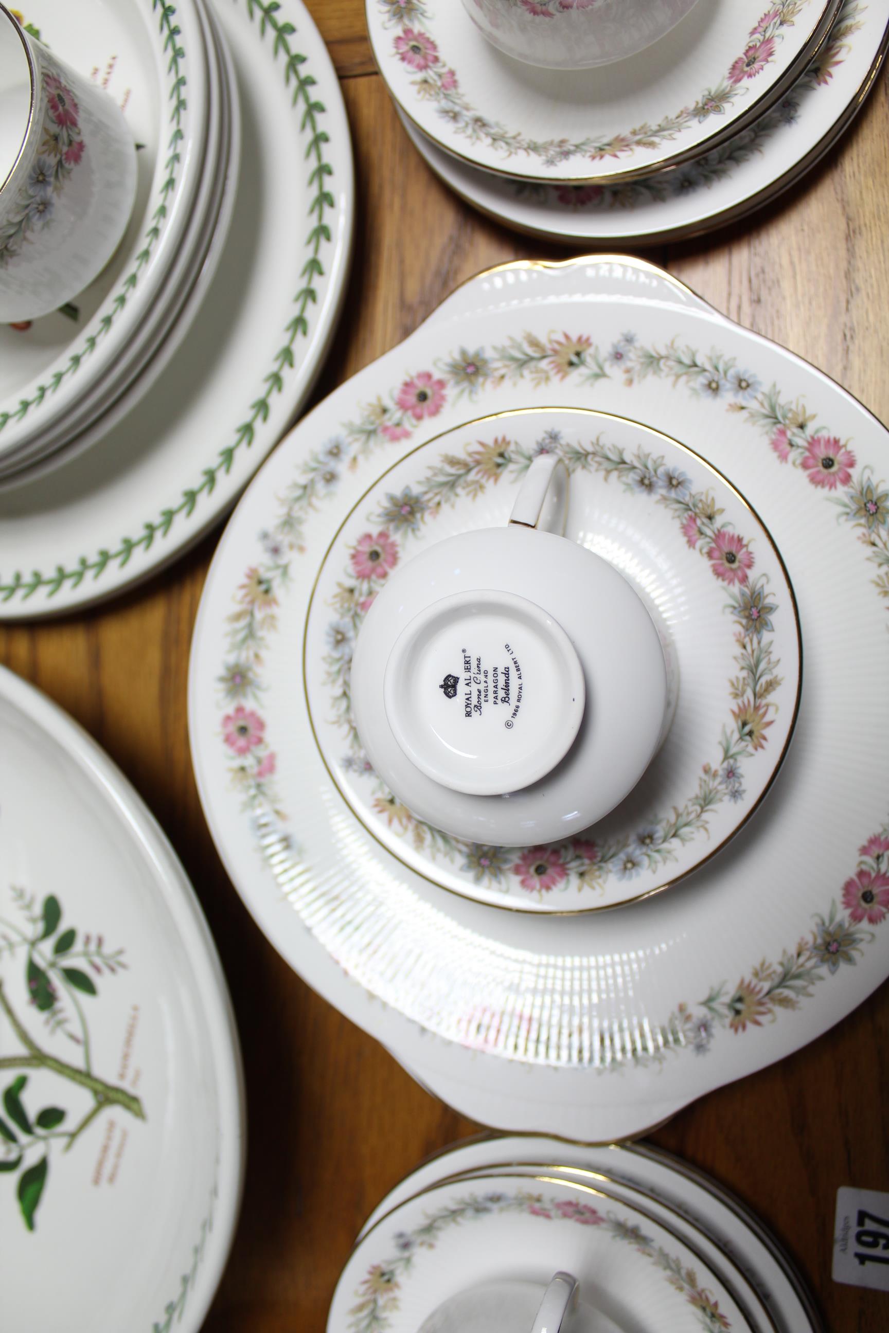 A Colclough bone china “Wayside” pattern nineteen piece part tea service; a Paragon bone china “ - Image 3 of 4