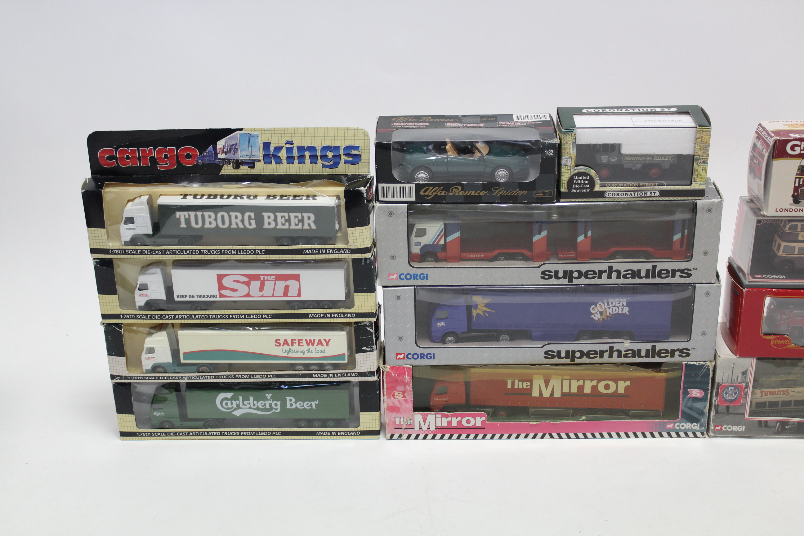 Four Corgi Kings scale model articulated trucks; together with sixteen various other scale models. - Image 2 of 4