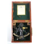 A Henry Hughes & Son of London Sextant (No. 28474), in fitted mahogany case.