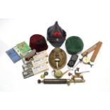 *PLEASE NOTE* Three sets of “Kwiz” tournament darts, boxed; an ethnic wall mask; three hats; &