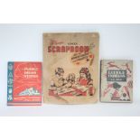 A mid-20th century Olympic school scrapbook with contents; & two children’s books “Little Indians” &