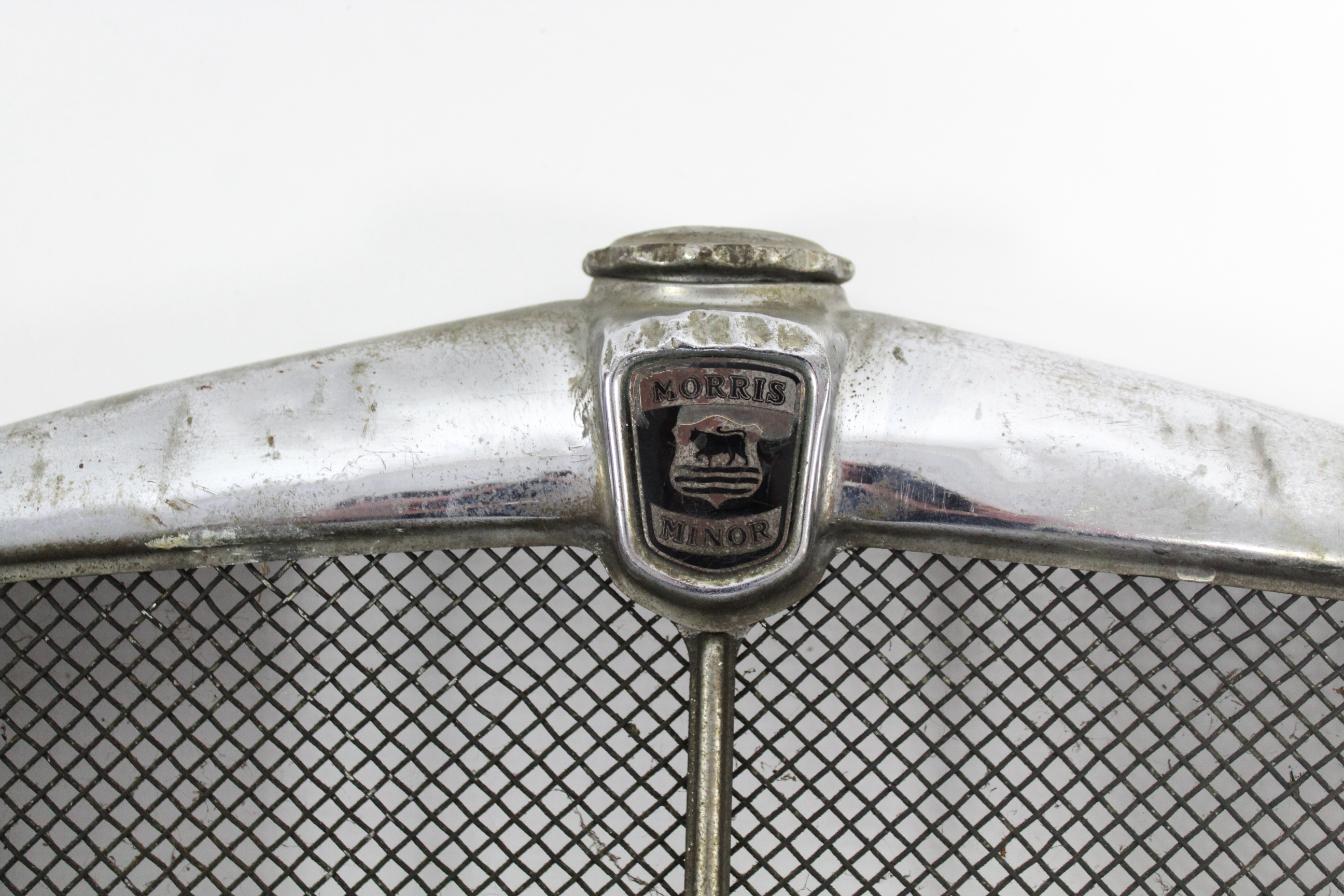 A chrome grille from a vintage “Morris Minor” motor car. - Image 2 of 2