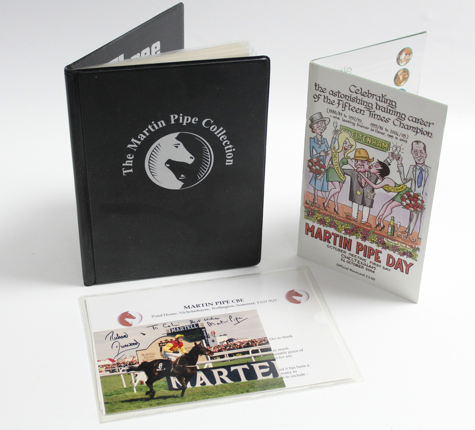 A Martin Pipe (racehorse trainer) collection set autographed by Martin Pipe & Richard Dunwoody. - Image 3 of 3