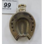 An 'antique' silver miniature flask,