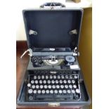 A Royal portable manual typewriter,