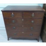An early/mid 19thC mahogany dressing chest,