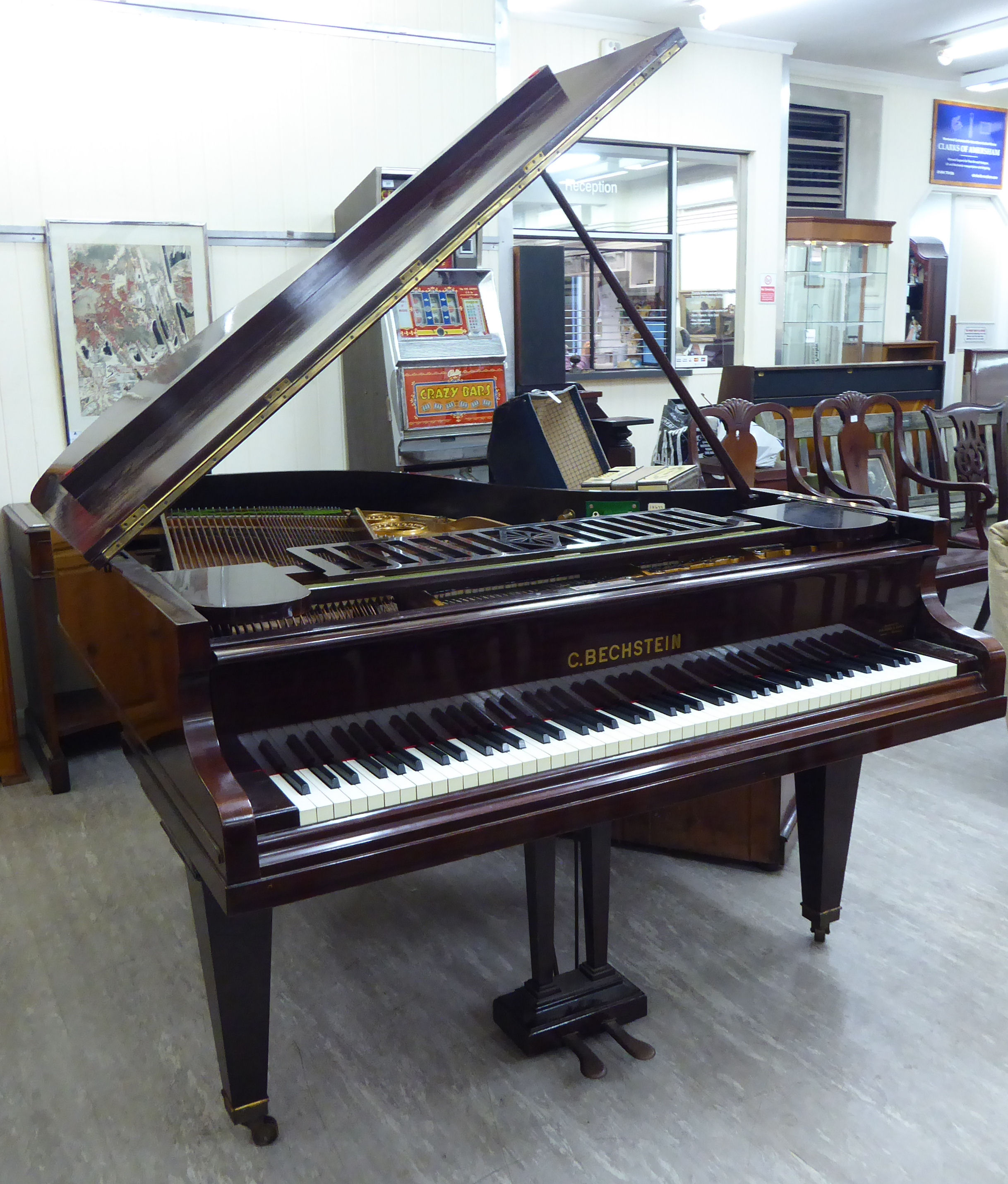 A Bechstein mahogany cased baby grand piano, no.