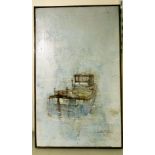 Julian Taylor - a study of a bridge oil on canvas bears a signature 21'' x 13'' framed HSR