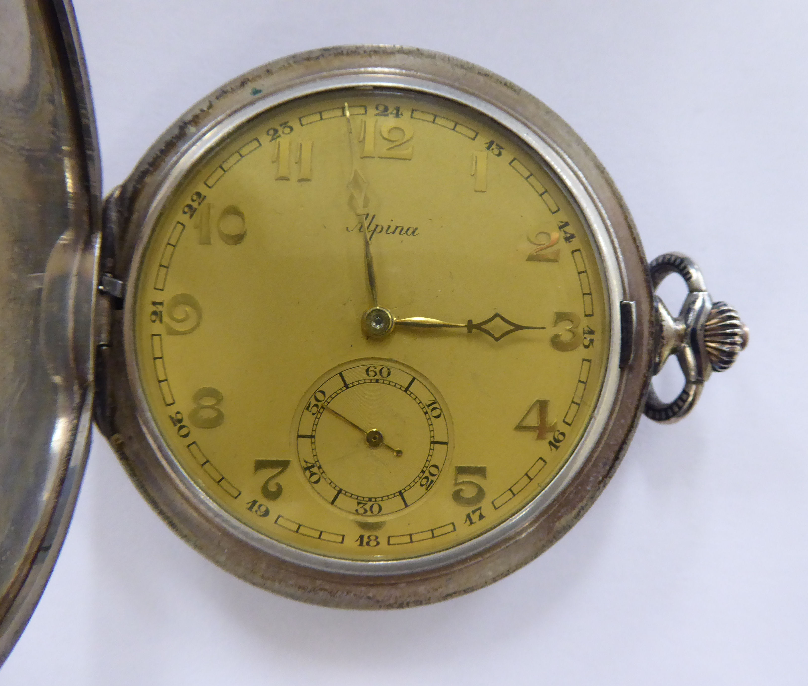 An early 20thC Alpina Swiss made, slim,