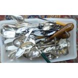 Silver plated stainless steel and other flatware CS