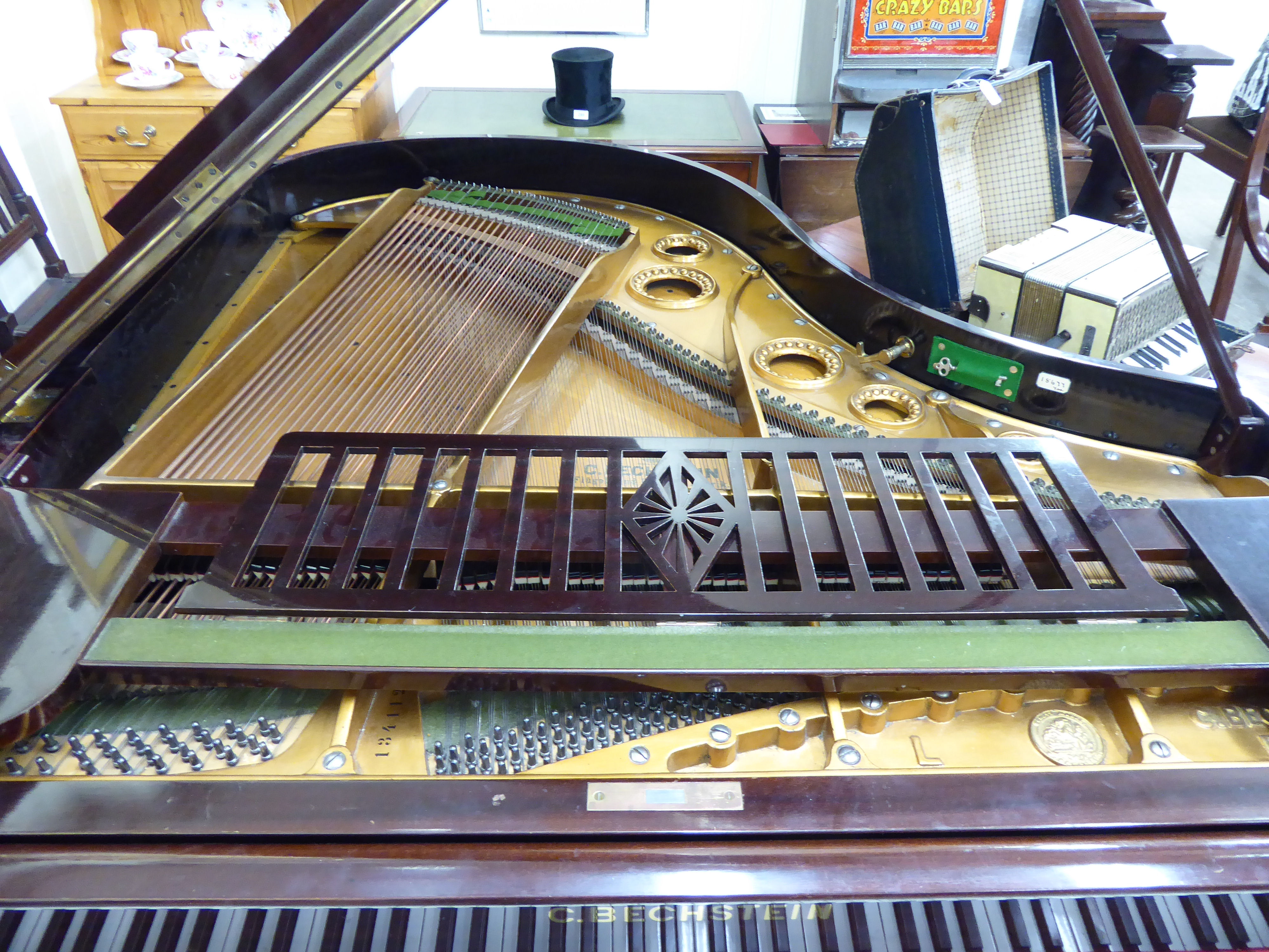 A Bechstein mahogany cased baby grand piano, no. - Image 3 of 5