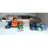 Tri-ang Minic scale model tinplate and plastic clockwork vehicles: to include Dump Truck,