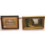 E Bode - a woodland scene watercolour bears an inscription & signature 5.