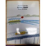 Book: 'China Diary' by Stephen Spender and David Hockney with illustrations and a dust jacket,