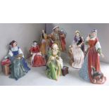 A Royal Doulton Limited Edition set of china figures, comprising Henry VIII and his six wives,