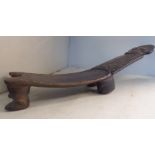 A Taino carved one-piece, hardwood ritual seat,