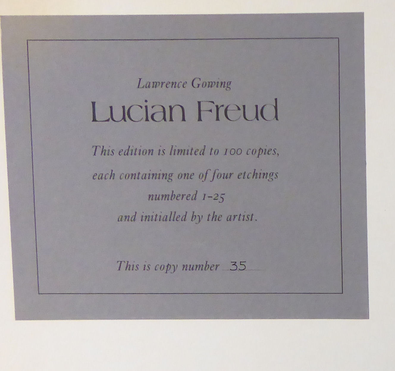 Book: 'Lucian Freud' by Lawrence Gowring, - Image 10 of 10