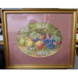 William Ricketts - a study of soft fruit watercolour bears a signature 10'' x 12.