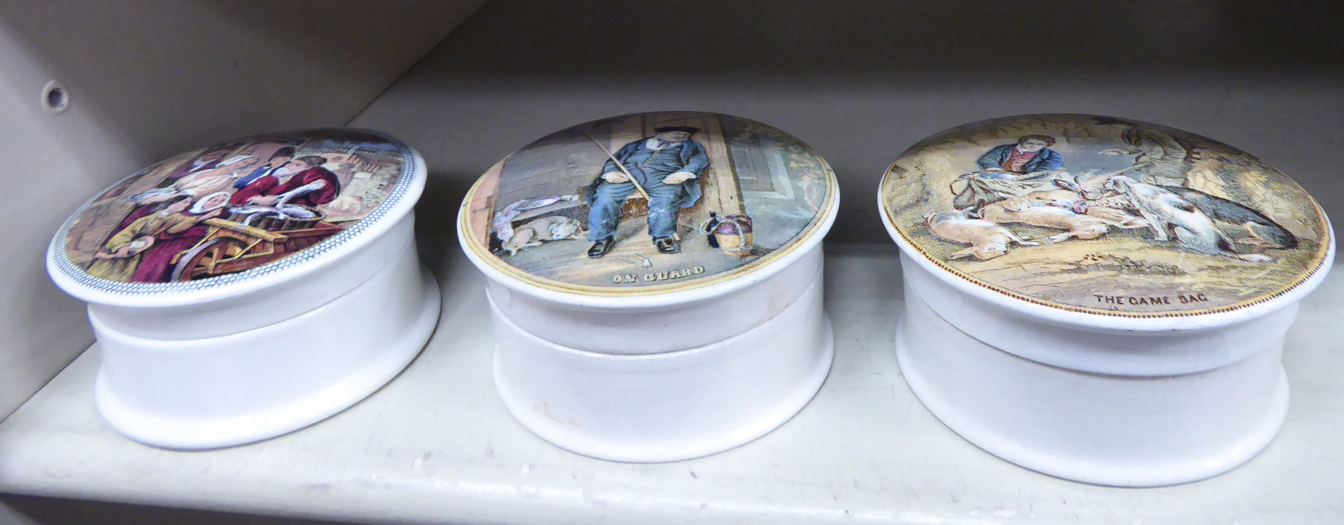 Three Prattware pots, - Image 2 of 2