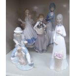 Decorative ceramics: to include a Lladro porcelain figure,