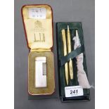 Pens: to include a Sheaffer gold plated ballpoint;