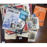 Uncollated mainly early/mid 20thC printed ephemera: to include picture postcards,