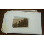 An uncollated folio of watercolours,