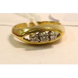 An 18ct gold ring,