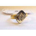 An 18ct gold single stone,