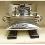 A 1930s Art Deco chrome plated steel,