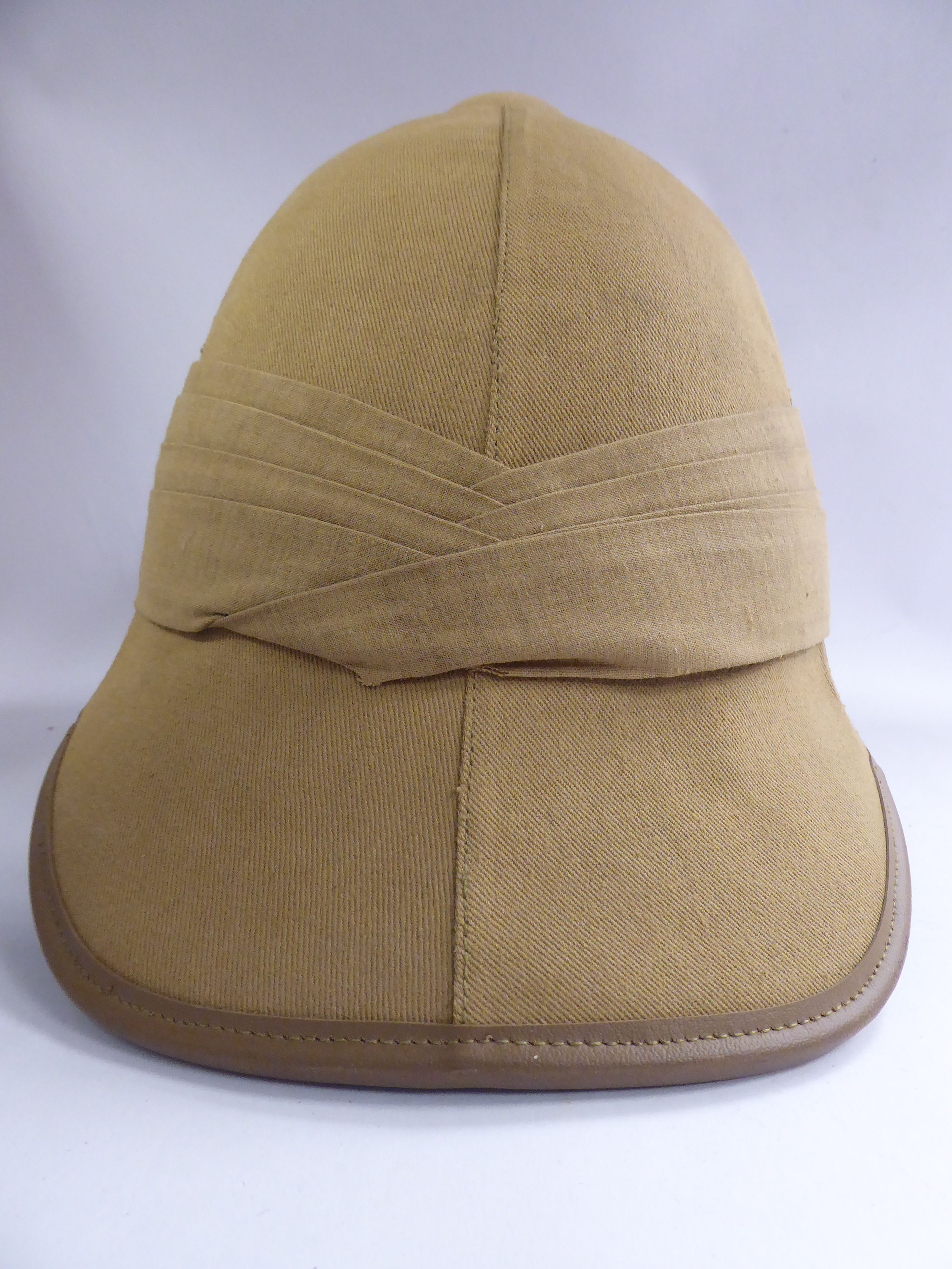 A 20thC British military style pith helmet - Image 3 of 6