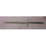 A Pacific Islands native, hand held wooden sword-like weapon,