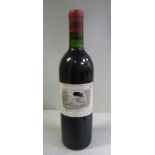 A bottle of 1971 Chateau Lafite-Rothschild red wine