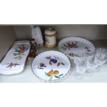 A mixed lot of decorative and domestic ceramics and glassware: to include a Hummel china figure