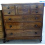 A late Victorian gentleman's mahogany dressing chest,