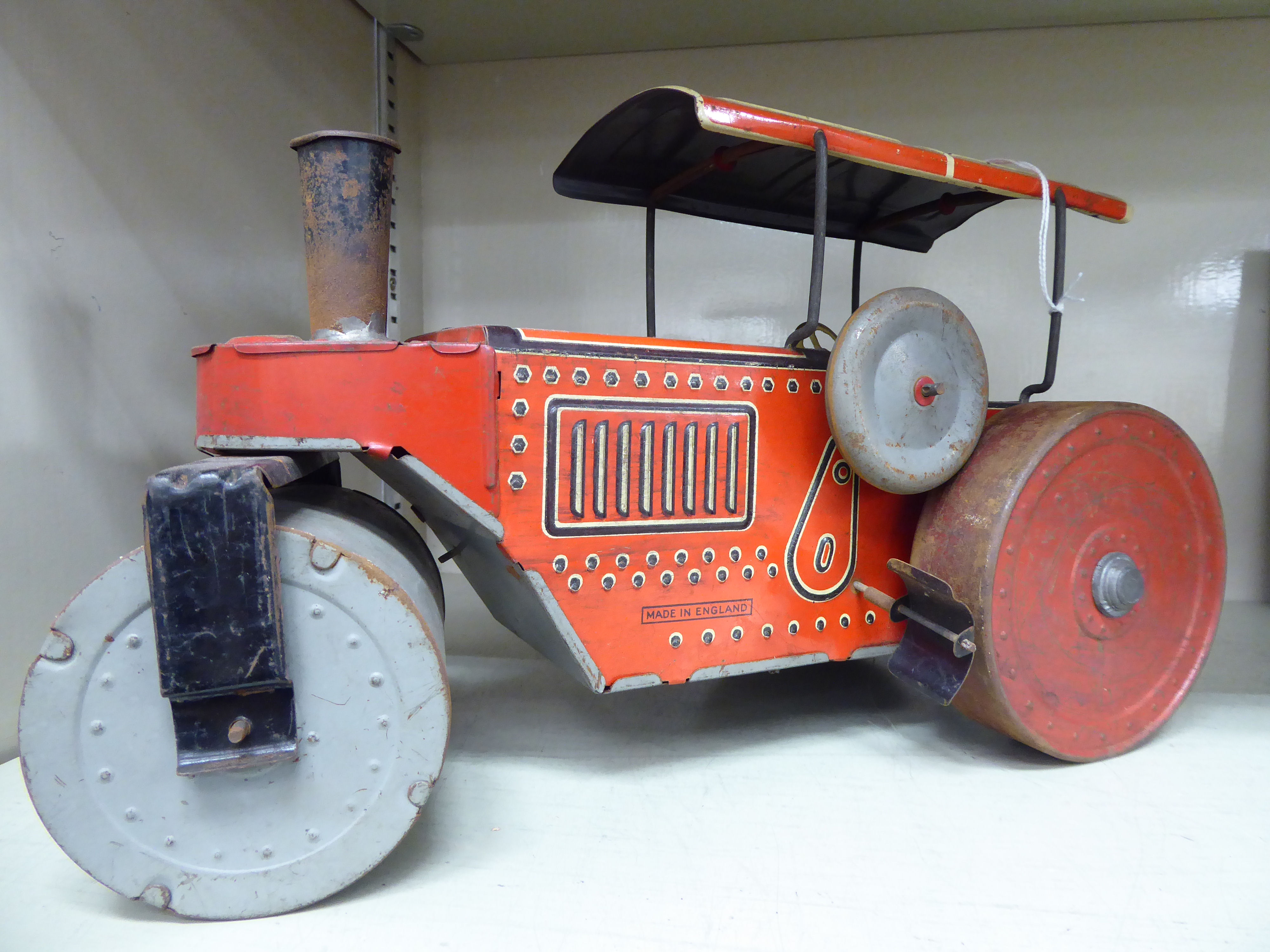 A 1930s red and grey painted, - Image 2 of 2