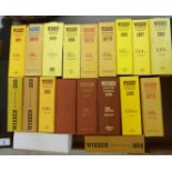 Books: nineteen editions of 'Wisden Cricketers' Almanac' from 1956-2005 BSR