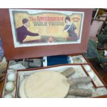 A 1950s/60s 'The Amersham Table Tennis Game' complete with a net,