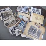Uncollated late 19th/early 20thC photographs and postcards: to include portraits RSB