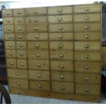 A modern waxed pine chest,