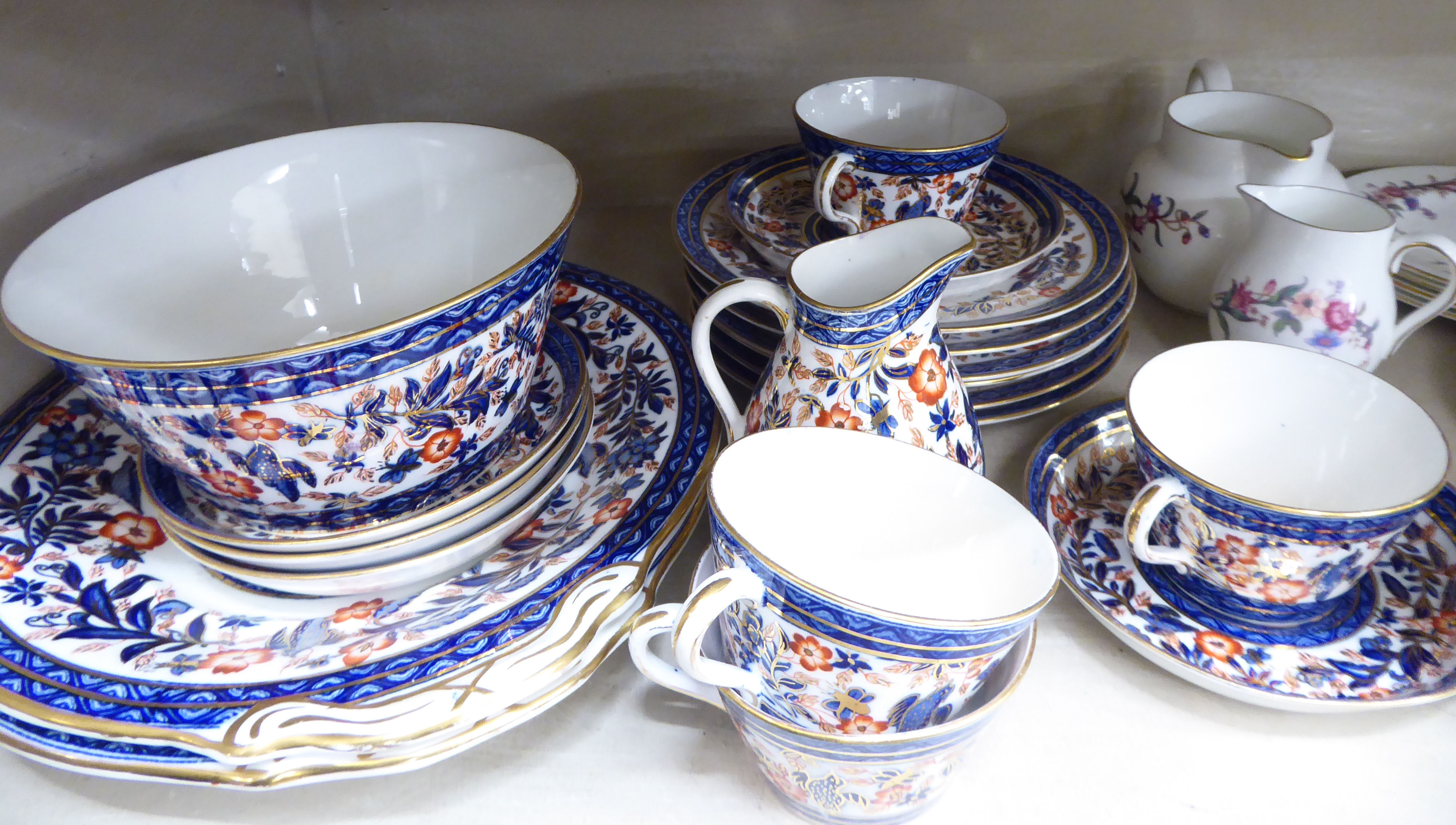 Teaware: to include Staffordshire New Chelsea and Wedgwood Devon Sprays patterns OS8 - Image 2 of 3