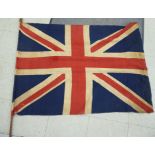 An early 20thC printed fabric Union flag,