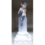 A Royal Copenhagen porcelain figure 'Pan with a rabbit' no.