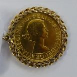 An Elizabeth II sovereign, St George on the obverse 1968,