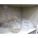 A set of eight slice decorated pedestal sundae dishes;