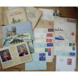 Ephemera: to include six uncollated albums of cigarette cards; and postage stamp covers,