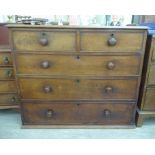 A late Victorian mahogany dressing chest,