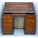 A mid Victorian mahogany rolltop desk,