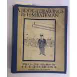 Book: 'A Book of Drawings' by HM Bateman with an introduction by GK Chesterton,